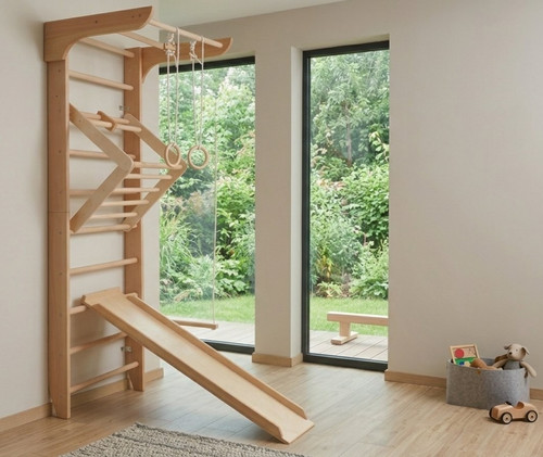 Sprossenwand holz 220 buche - sprossenwand,