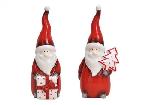 Nikolaus aus keramik rot - keramik,