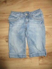 Miss Vivi Jeans kurze Jeans Shorts hellblau mit Umschlag Grösse 36 (ca. 32/34 ) 