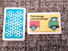 DDR  Kartenspiel Fahrzeuge und