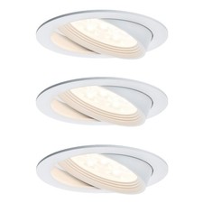 3 x Paulmann LED Einbauleuchten Set Premium Line schwenkbar weiß 3 x 7,2W warm