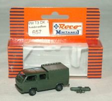 Roco Minitanks 657 * Volkswagen VW T3 Doka Sonderaufbau Bundeswehr 1:87 H0 * OVP