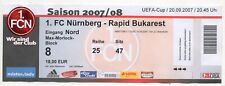 Ticket EC 1. FC Nürnberg - Rapid Bukarest 2007/08