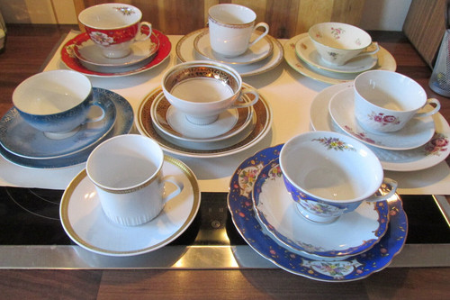 Teile kaffeegeschirr buntes - 22,