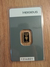 1 Gramm Goldbarren Heraeus