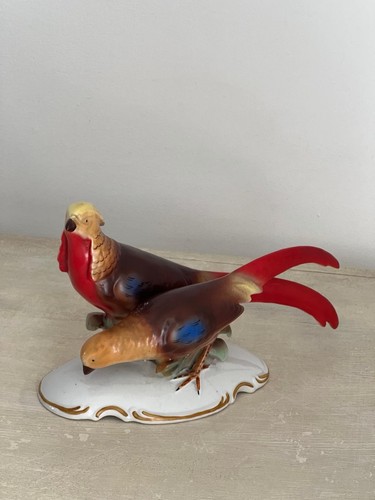Porzellan figur fasanenpaar - porzellan,