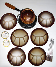 Fondue Set Kupfer Hammerschlag