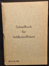 Schießbuch für Artillerieoffiziere NVA DDR Blanko