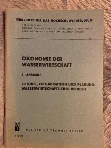 Wasserwirtschaft ddr - ddr, .