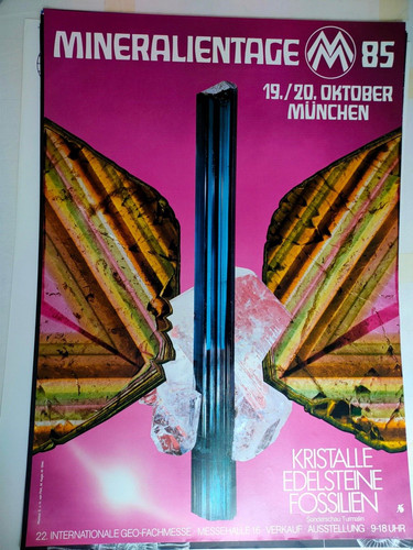 Plakat mineralientage 1985 - plakat,