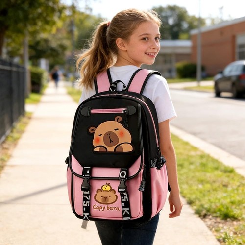 Capybara backpack school - school, bag