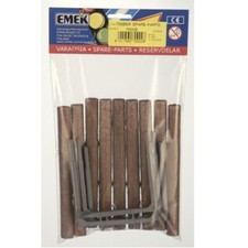 Emek 70002 - Logs and Log Supports - 9 Holzstämme und 5 Rungen - 1:25