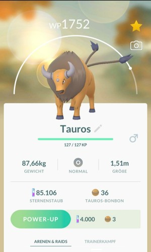 Pokémon tauros go - ➡️,