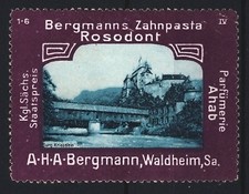 Reklamemarke Waldheim /Sa