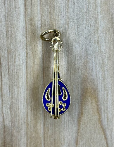 Greek bouzouki 14k solid gold - bouzouki,
