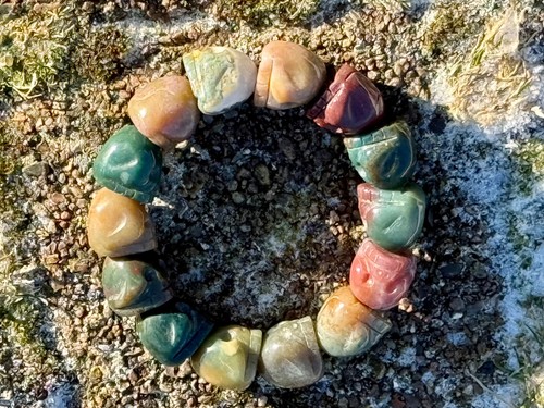 Kristallschädel armband aus - armband,
