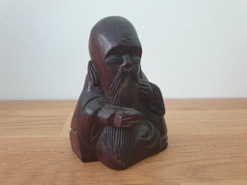 Kleine buddha figur holzfigur - buddha,
