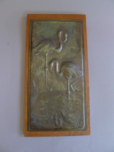 Relief wandbild messing - relief,