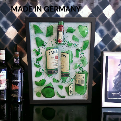 Jameson broken bottle art - jameson, 3d