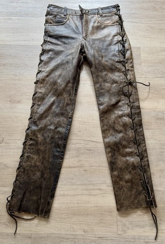 Biker schnür lederhose - biker, marke