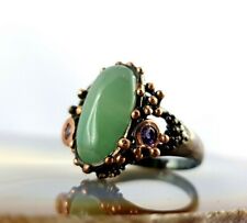 Ring Silber 925 grün Aventurin Designer 19,2 mm Design silver anello