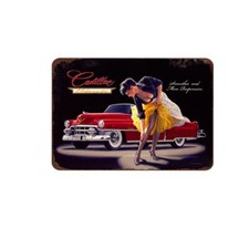 METALLSCHILD PIN UP CADILLAC
