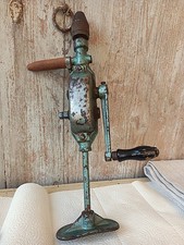 ANTIKE Handbohrmaschine Brustleier Funktioniert Analog Stromlos Handwerker 