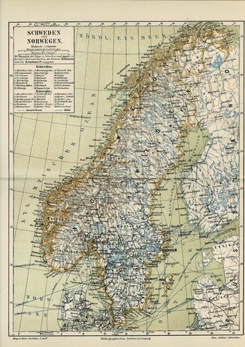 Karte schweden und norwegen - und,