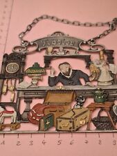 Alte Zinn Flachfigur Anhänger