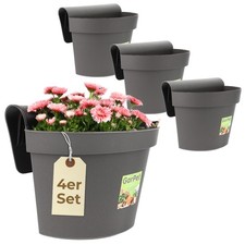 4er Set Geländertopf Balkon