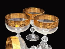 4 Sektschalen Bohemia Crystal