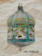 ❉Alte Weihnacht❉ Christbaumschmuck KARUSELL LEONISCH KLARGLAS  Lauscha/Thüringen