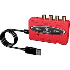 Behringer U-CONTROL UCA222 USB Audio Interface Rot 2 In/2 Out Digital Output JP