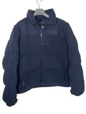 North Face Nuptse Sherpa Daunen Jacke - Edle Marine Blau High Pile Edition