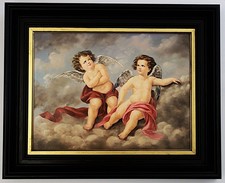 Ölgemälde Putten Engel Öl