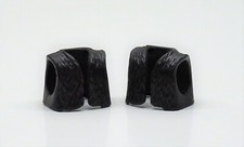 2 x FELL PELZ WESTE SCHWARZ