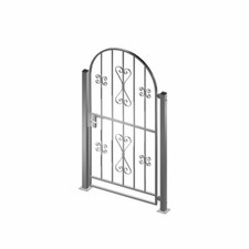 Gartentor Metalltor Metalltür Pforte Zauntor Eingangstür verzinkt inkl Pfosten