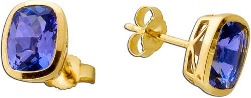 Tansanit ohrstecker gold 585 - gold,