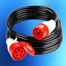 CEE Starkstromkabel 400V 16A 5x2,5mm² Verlängerung IP44 2-30M Verlängerungskabel