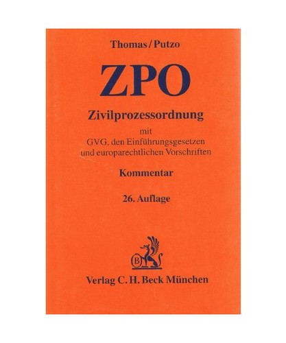 Zivilprozeßordnung zpo - zivilprozeßordnung, [zpo]