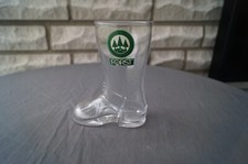 Schöner,älterer Bierstiefel,Bierglas von Forst ca. 0,25 Liter aus Sammlung