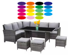 Garten Rattan Ecksofa 9-Sitzer