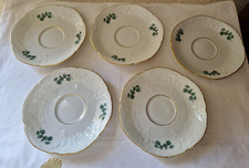 Rosenthal Sanssouci Pompadour weiß/grün/Goldrand 5 Unterteller D 14,2 cm Top !