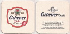 Eichener Brauerei, Kreuztal - Bierdeckel "Eichener Gold Reinheitsgebot von 1516"