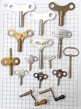 Großuhr SCHLÜSSEL 15 Stück in vielen Größen 1,75 bis 6,0mm(auch Kurbelschlüssel)