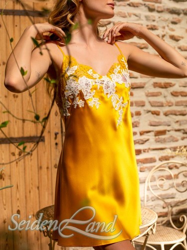 Luxus seidennachthemd nina - nina, mit