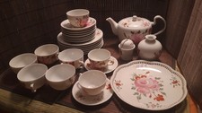 August Warnecke Ostfriesische Teeservice Handgemalt Porzellan 26 Tlg.