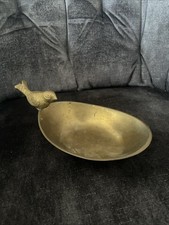 Vintage Messing Schale Vogel
