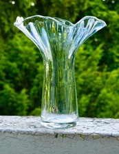 Peill & Putzler Vase AURELIA 1970er Glasvase klar H. 22 cm Mid Century Design