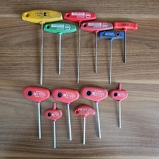 12x T-Griff Schraubendreher Inbus Torx TX WIHA PB SWISS TOOLS SANDVIK Set Konvol